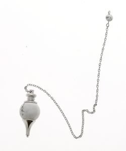 Pendule sphère Howlite, 1 pièce